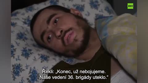 Ukrajinský zajatý voják - vedení 36. brigády uteklo