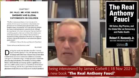 Anthony Fauci did illegal and barbaric experiments on children notes Robert F. Kennedy, Jr