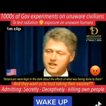 Bill Clinton apologizing to America