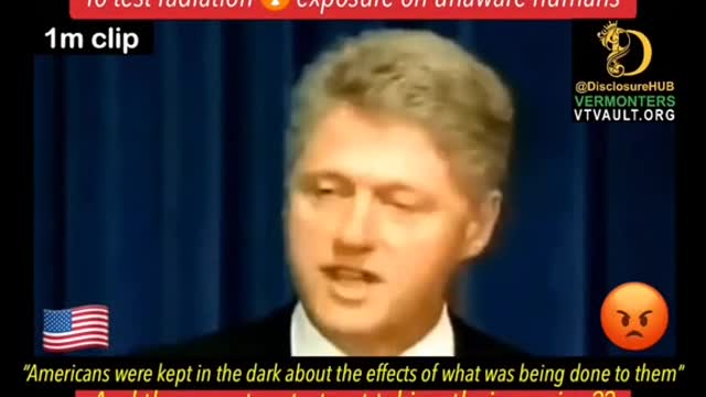 Bill Clinton apologizing to America