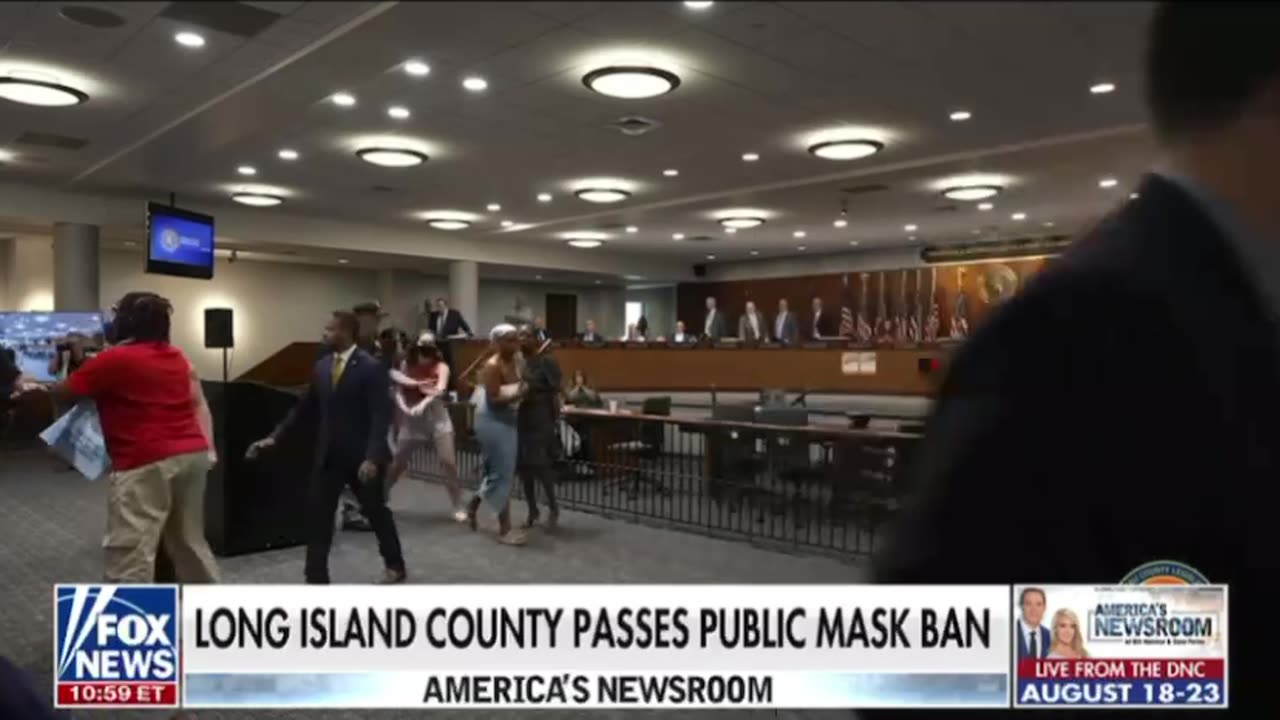 Long Island County passes public mask ban