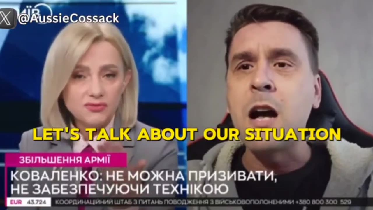 Ukrainian "expert" gets furious when the TV-host wants to talk about the situation in Ukrainian