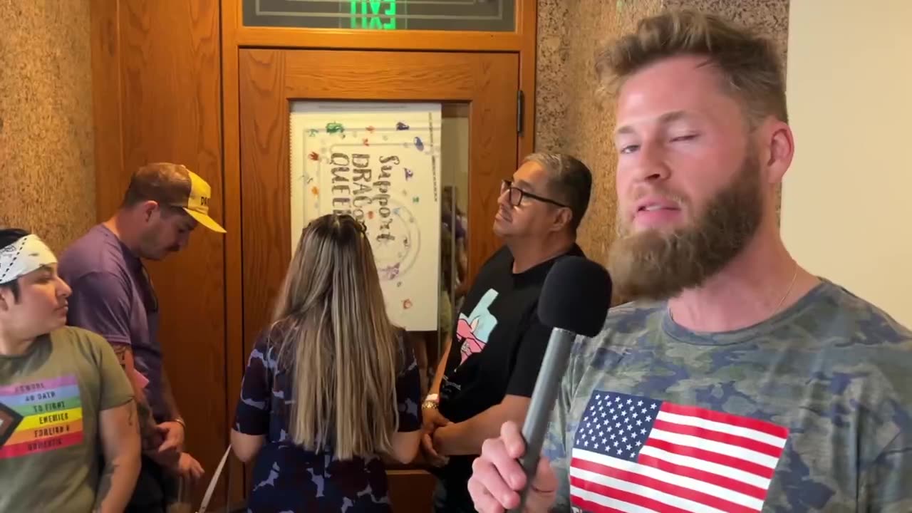 BREAKING Owen Shroyer Goes Super Saiyan After Deranged Leftist Slams Door Into His Face.