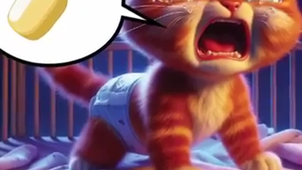 Kitten Party After Exhausted Mother Cat Meltdown #funny #catlover #cuteanimals #cartoon
