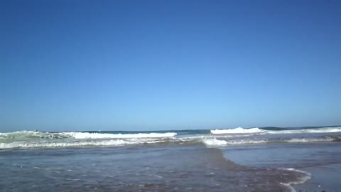 Beautiful Sea Waves on the beach