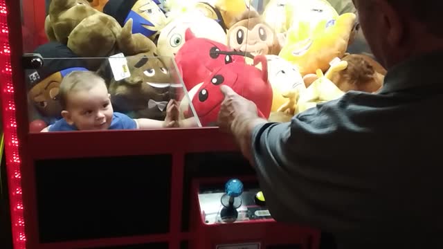 Kid Stuck in Arcade Game