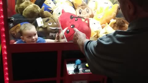 Kid Stuck in Arcade Game