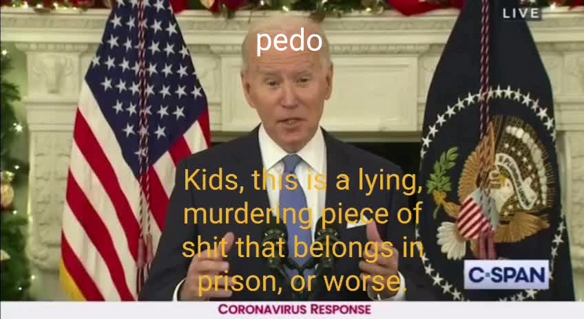 Criminal Joe Asks That You Commit Suicide For Your Country