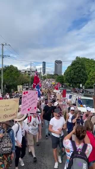 Australia: Vaccine passport protest/freedom rally Jan. 22, 2022