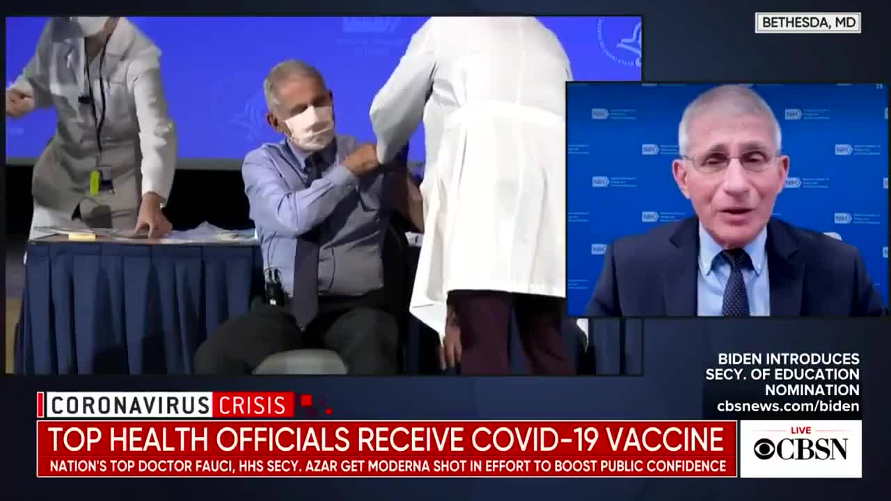 Fauci's Vaccine Soreness Occured in Wrong Arm