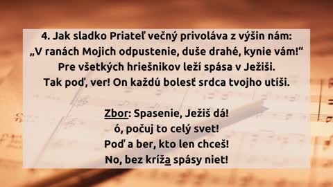 166. Znie spásy preradostná