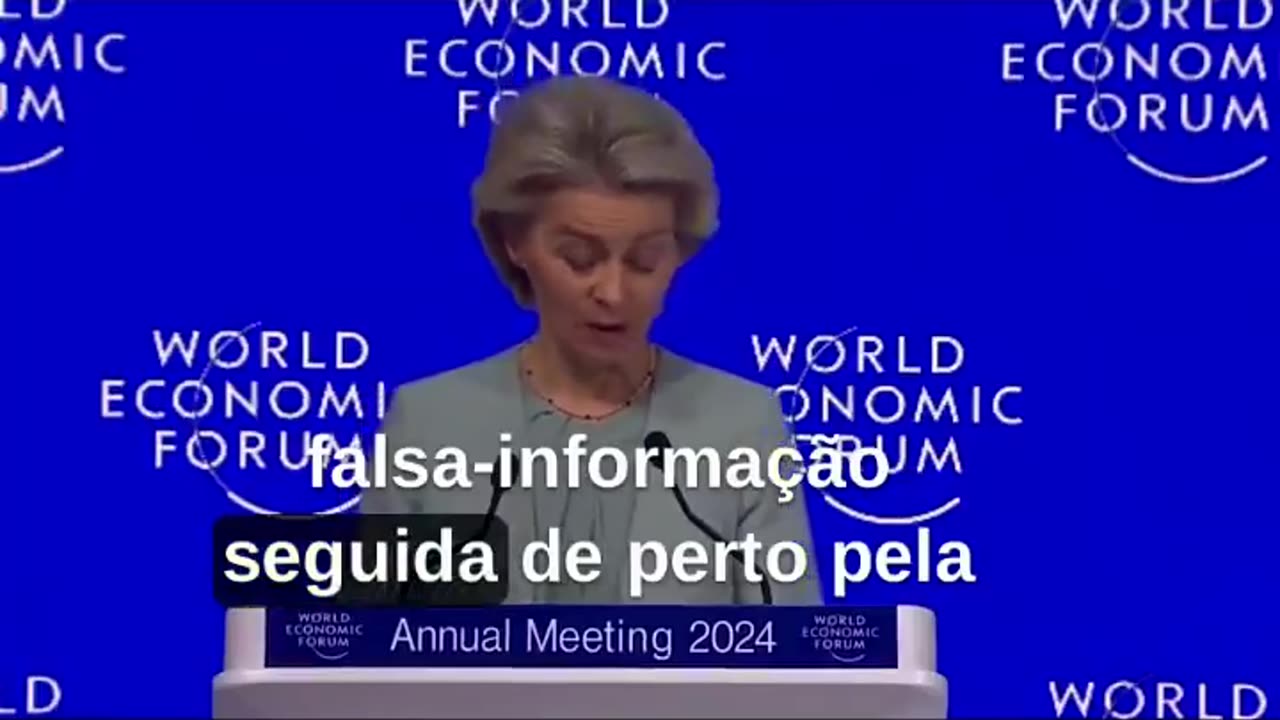 GeoPolítica • WEF • Annual meeting 2024 • Ursula von der Leyen • donos do Mundo PT-BR (2024,1,16) 👀🔥