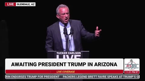 Robert Kennedy Slays It in Arizona! Calls out the Media, Big Pharma, Elites at Tucker's AZ Rally