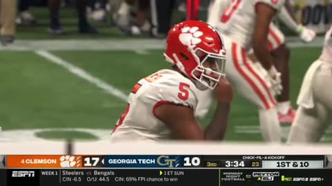 DJ Uiagalelei plays backyard football vs Georgia Tech