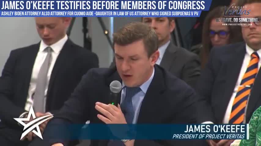 James O’Keefe Testifies Before Members of Congress