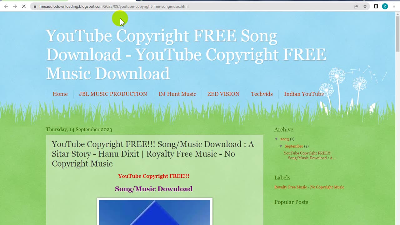 How To Full Settings Customize MP3 Downloading Blogger Website