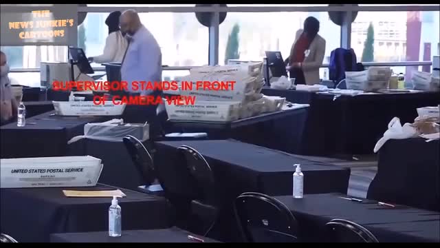 ballots being scanned over & over & over again 11-3-2020 presented by news junkies cartoons