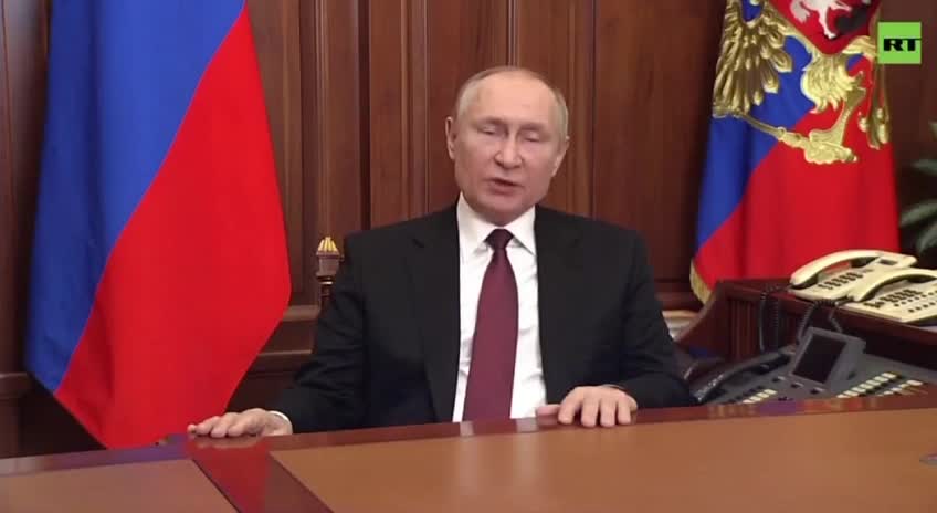 Putin made a direct appeal to Ukraine's armed forces in his speech early Thursday.