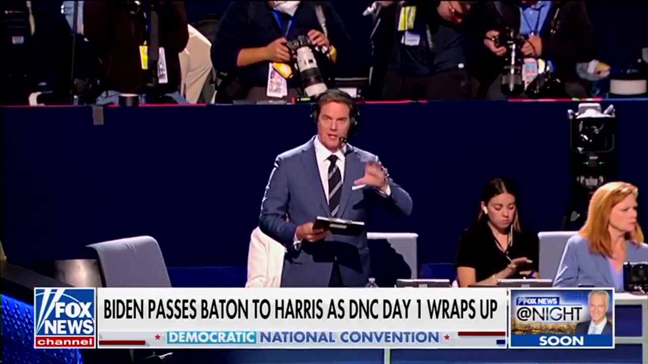 Crooked Joe went off-script and said the Hamas rioters outside the DNC