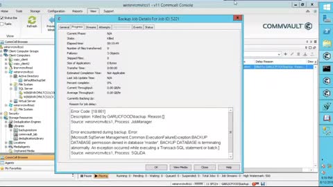 How to backup SQL in CommVault #getajobinit #getajobintech