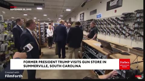 Trumps guns shop visit on 09/26