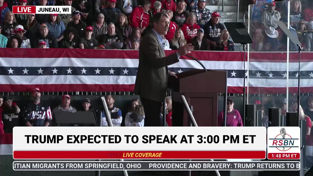 FULL SPEECH: Candidate us US Senate Eric Hovde Speaks at a Trump Rally in Juneau, WI - 10/6/24