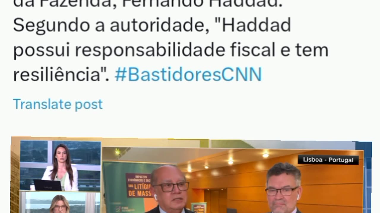 CNN: O ministro decano do STF, Gilmar Mendes, falou à CNN sobre o pacote de corte de gastos do governo federal