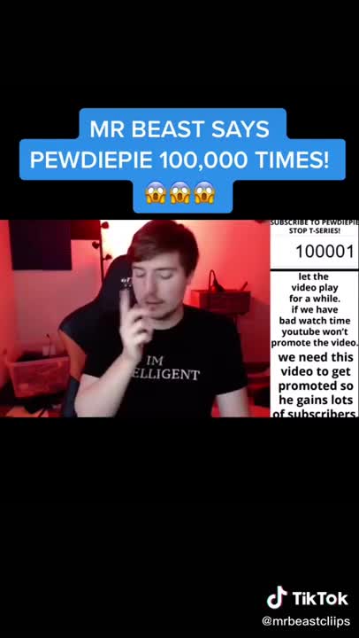 MR BEAST SAYS PEWDIEPIE
