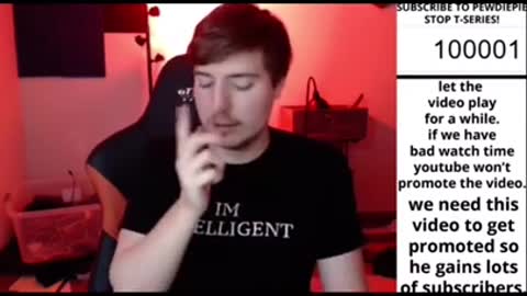 MR BEAST SAYS PEWDIEPIE