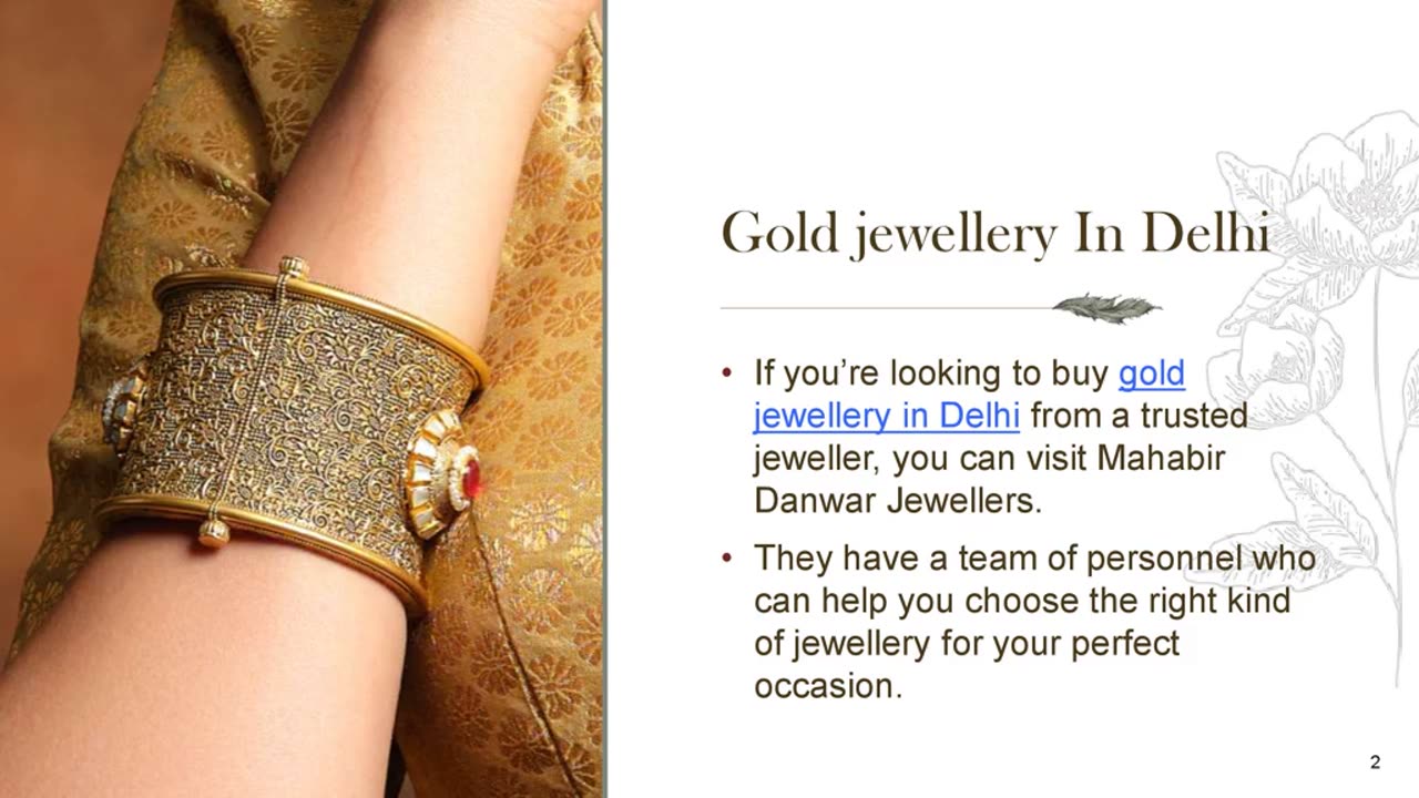 Gold jewellery In Delhi