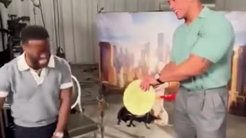 Kevin Hart & The Rock Try The Tortilla Slap Challenge