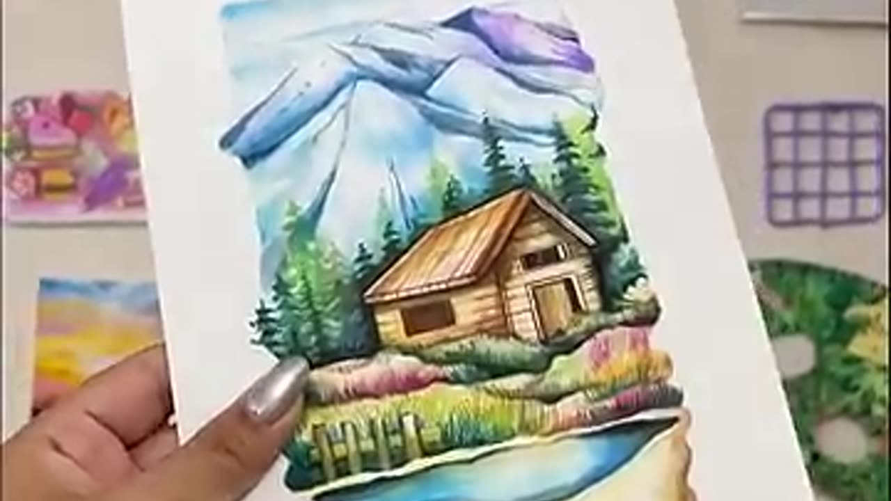 Art using water colour