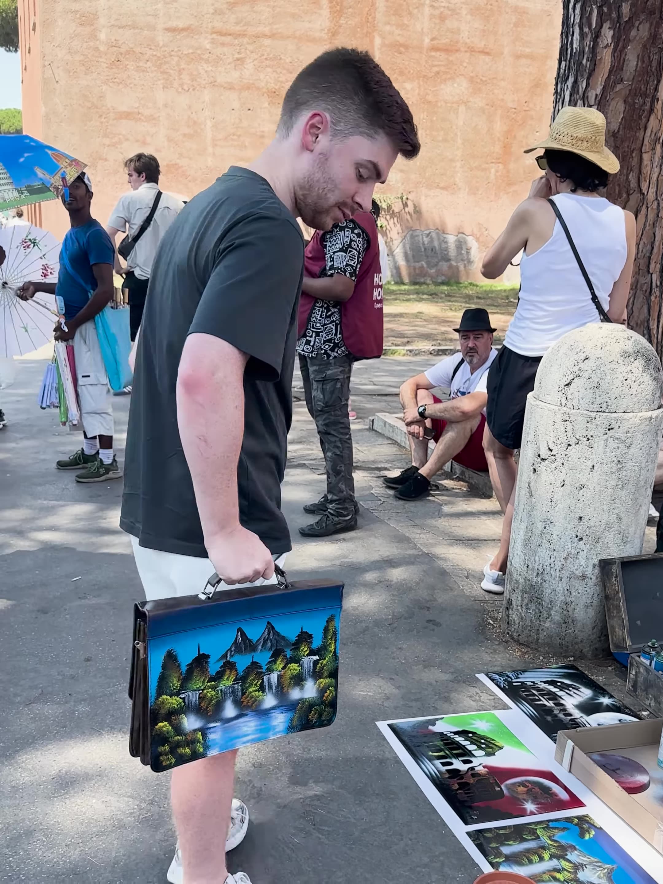 Street Artist Painted Leather for 10 Euros... 🤯