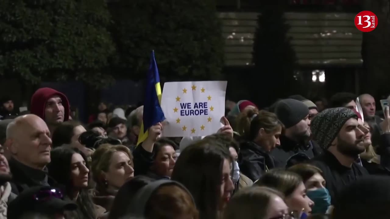 New protest in Tbilisi despite Georgian government pulling controversial bill