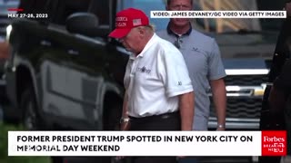 Donald Trump Spotted in NYC on Memorial Day Weekend