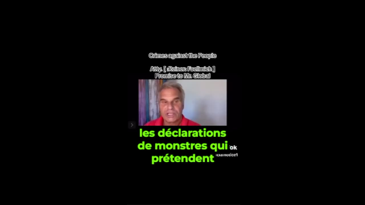 Reiner Fuellmich - Crimes contre les peuples : une promesse à Mr Global ... 24 juin 2023