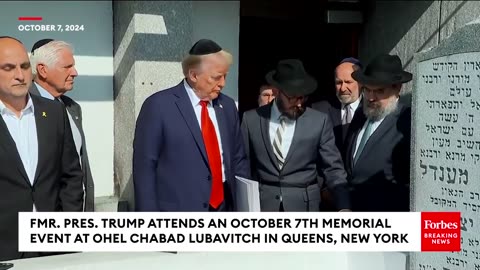 BREAKING- Trump Visits Ohel Chabad Lubavitch To Mark October 7th Alongside Ben Shapiro, Lara Trump