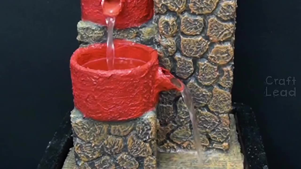 Styrofoam fountain craft...