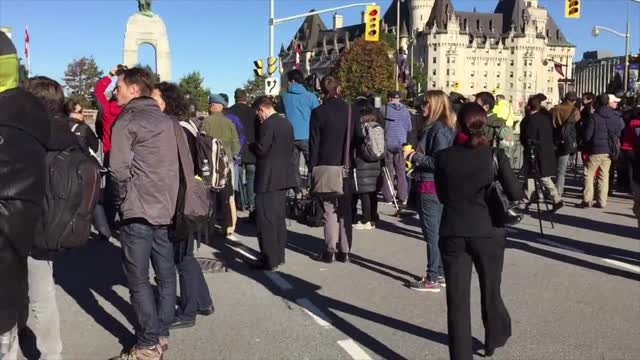 The day after the SHOOTING on Parliament Hill Ottawa