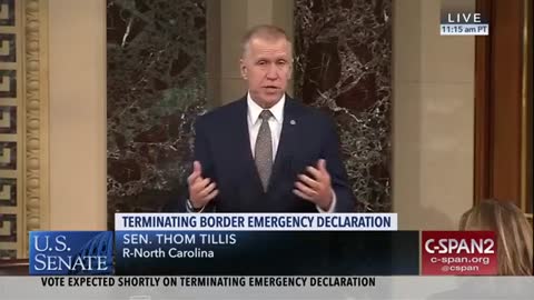 Thom Tillis explains decision to vote against Democrat resolution