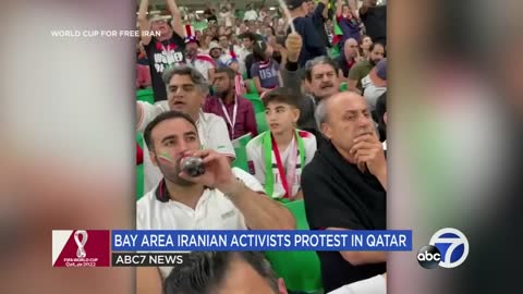 Iran protesters at World Cup say they have been followed and harassed, had signs confiscated