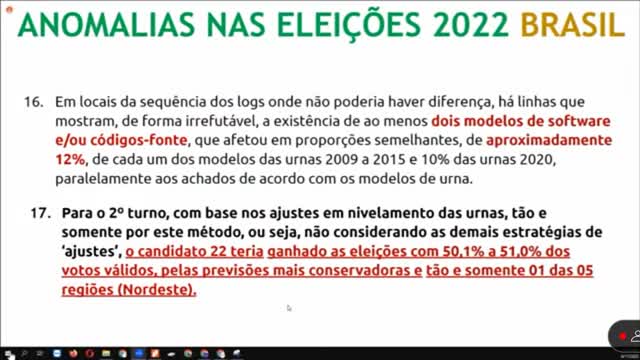 PARTE 2 DA LIVE DIA 06-11-22 DAS AUDITORIAS FEITAS NA ARGENTINA