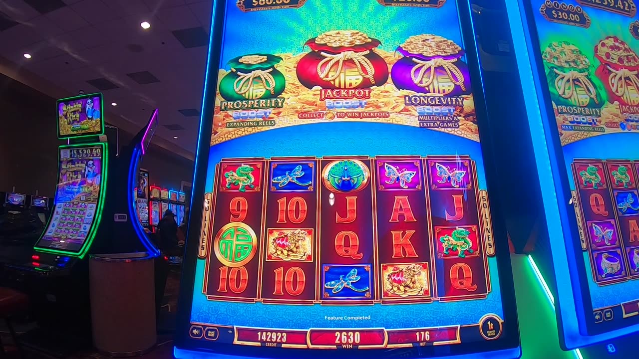 Fu Dai Lian Lian Boost Peacock Slot Machine Play Bonuses Free Games!