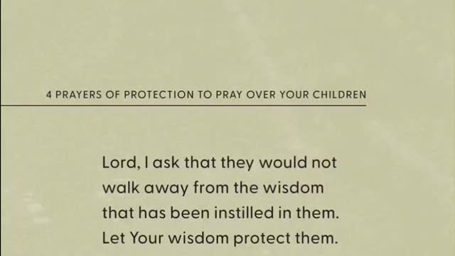 4 prayers of protection for your children