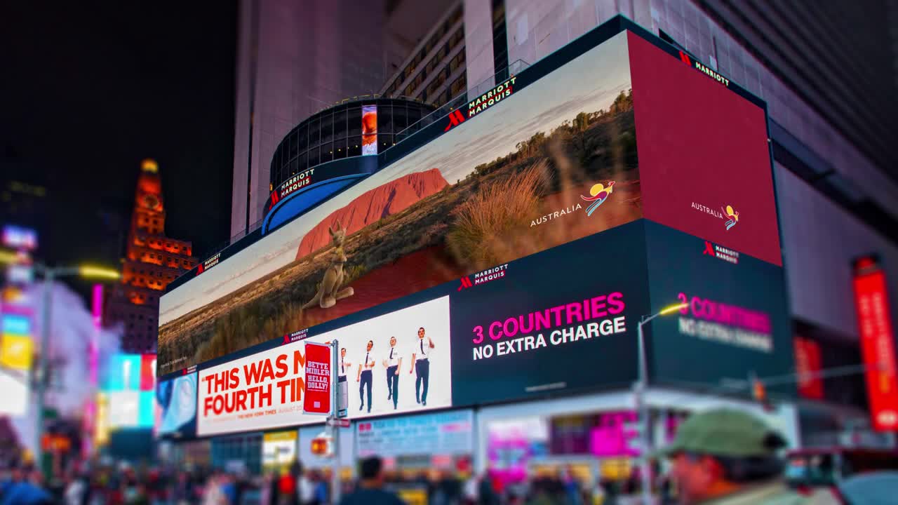 Tourism Australia 'Come and Say G’day' New York City OOH