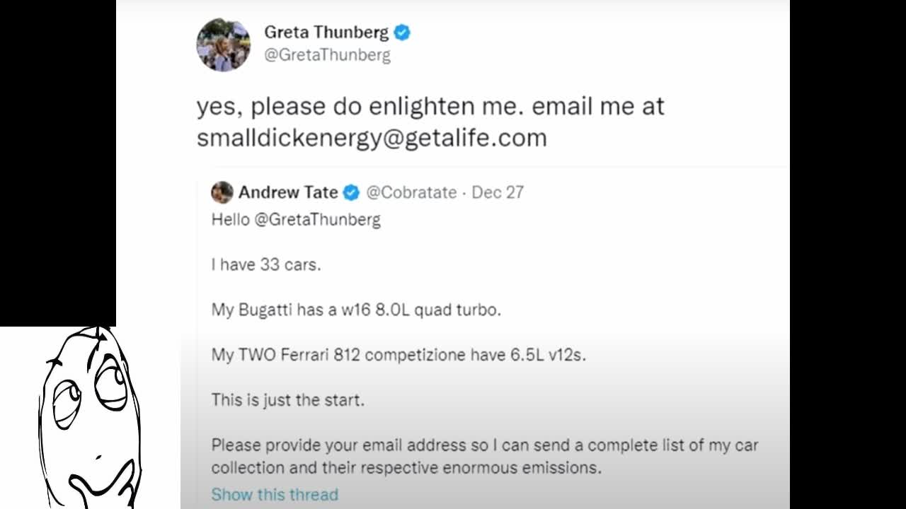 Andrew Tate then Andrew Tate now.