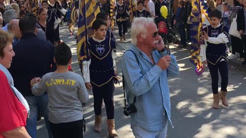 Marching Briganti during 2018 Sagra Castagna Sicignano degli Alburni