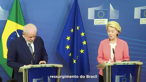 President Lula meets President of the European Commission; Ursula van der Leyan