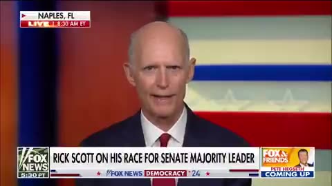 Senator Rick Scott says he will get the Senate GOP, promises to carry out Trump’s agenda.