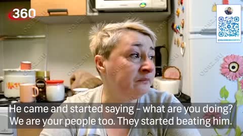 Tells how terrorists from the Ukrainian army killed her father